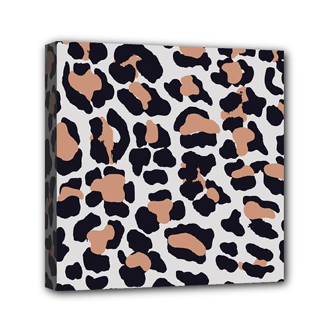 Leopard Print  Mini Canvas 6  X 6  (stretched) by ConteMonfreyShop