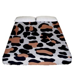 Leopard Print  Fitted Sheet (queen Size) by ConteMonfreyShop