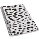 Leopard Print Jaguar Dots Black And White 5.5  x 8.5  Notebook View1