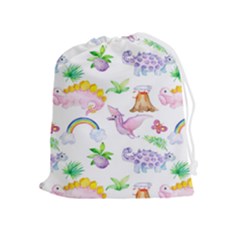 Dinosaurs Are Our Friends  Drawstring Pouch (xl) by ConteMonfreyShop