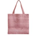 Pink Wood Zipper Grocery Tote Bag View1