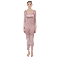 Pink Wood Long Sleeve Catsuit by ConteMonfreyShop