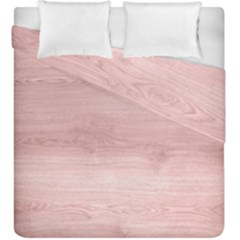 Pink Wood Duvet Cover Double Side (king Size) by ConteMonfreyShop