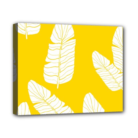 Yellow Banana Leaves Canvas 10  X 8  (stretched) by ConteMonfreyShop