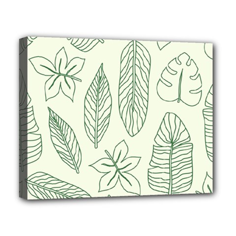 Banana Leaves Draw   Deluxe Canvas 20  X 16  (stretched) by ConteMonfreyShop