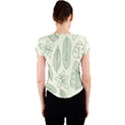 Banana Leaves Draw   Crew Neck Crop Top View2