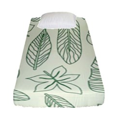 Banana Leaves Draw   Fitted Sheet (single Size) by ConteMonfreyShop