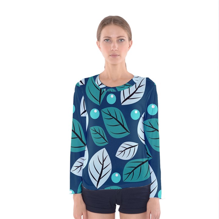 Vibrant Fall Autumn  Women s Long Sleeve Tee