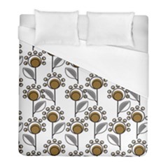 Daisy Minimalist Leaves Duvet Cover (full/ Double Size) by ConteMonfreyShop