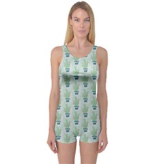 Cuteness Overload Of Cactus!   One Piece Boyleg Swimsuit by ConteMonfreyShop