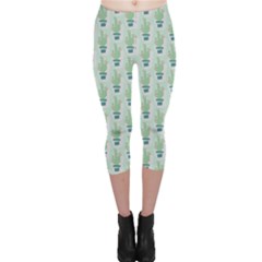 Cuteness Overload Of Cactus!   Capri Leggings  by ConteMonfreyShop