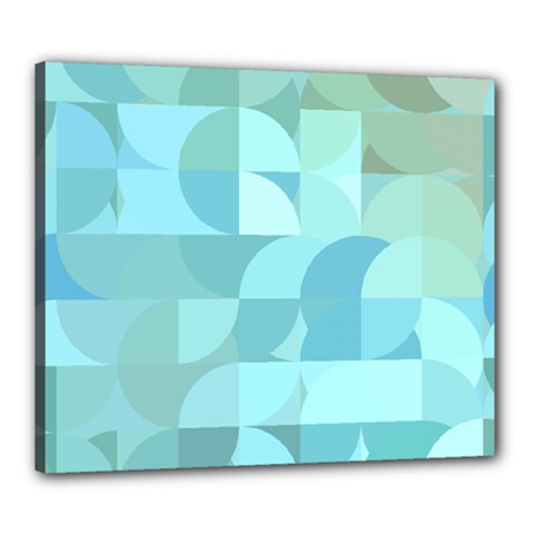 Geometric Ocean   Canvas 24  X 20  (stretched)