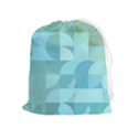 Geometric Ocean   Drawstring Pouch (XL) View1