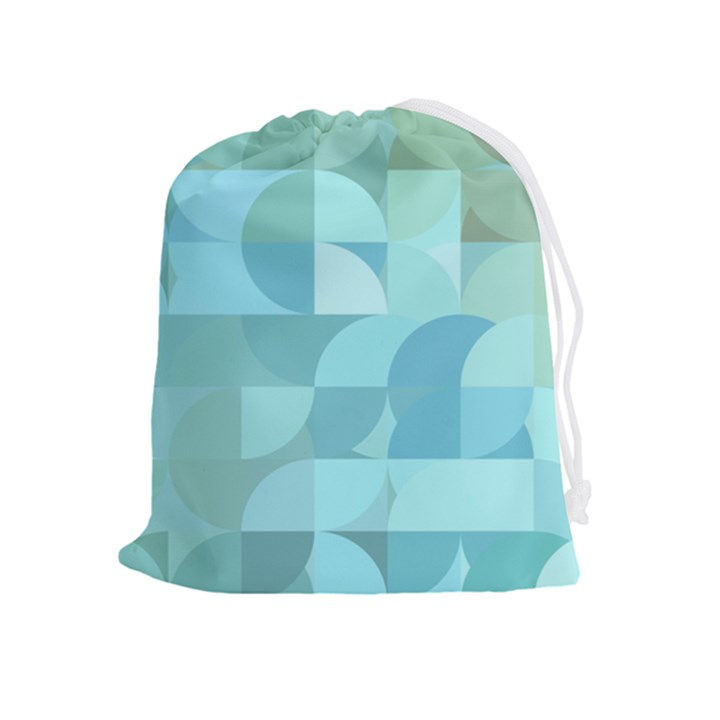 Geometric Ocean   Drawstring Pouch (XL)