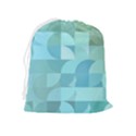 Geometric Ocean   Drawstring Pouch (XL) View2