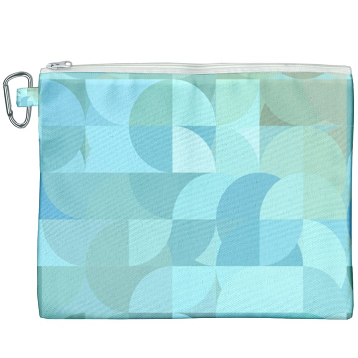 Geometric Ocean   Canvas Cosmetic Bag (XXXL)