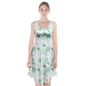 Green Nature Leaves Draw    Racerback Midi Dress View1