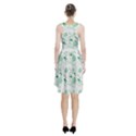 Green Nature Leaves Draw    Racerback Midi Dress View2