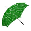 Green Banana Leaves Straight Umbrella View2