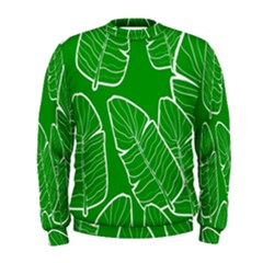 Green Banana Leaves Men s Sweatshirt by ConteMonfreyShop