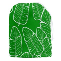 Green Banana Leaves Drawstring Pouch (3xl) by ConteMonfreyShop