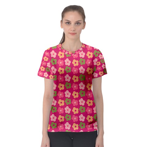 Little Flowers Garden   Women s Sport Mesh Tee by ConteMonfreyShop