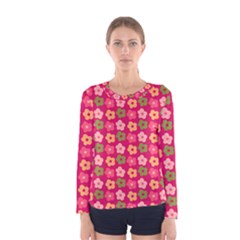 Little Flowers Garden   Women s Long Sleeve Tee