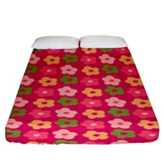 Little Flowers Garden   Fitted Sheet (king Size) by ConteMonfreyShop