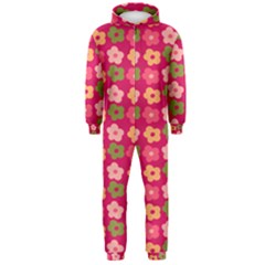 Little Flowers Garden   Hooded Jumpsuit (men)