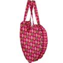 Little Flowers Garden   Giant Heart Shaped Tote View3