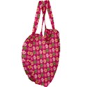 Little Flowers Garden   Giant Heart Shaped Tote View4