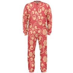 Pink Floral Wall Onepiece Jumpsuit (men)