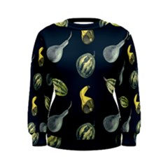 Vintage Vegetables Zucchini Women s Sweatshirt