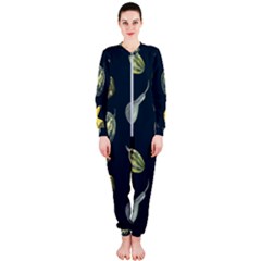 Vintage Vegetables Zucchini Onepiece Jumpsuit (ladies)