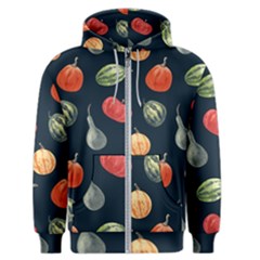 Vintage Vegetables  Men s Zipper Hoodie