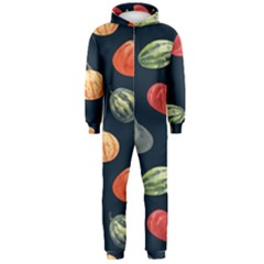 Vintage Vegetables  Hooded Jumpsuit (men)