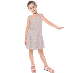 Pink Spring Blossom Kids  Sleeveless Dress by ConteMonfreyShop