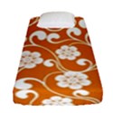 Orange Floral Walls  Fitted Sheet (Single Size) View1