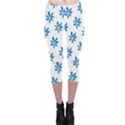 Little Blue Daisies  Capri Leggings  View1