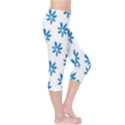 Little Blue Daisies  Capri Leggings  View4