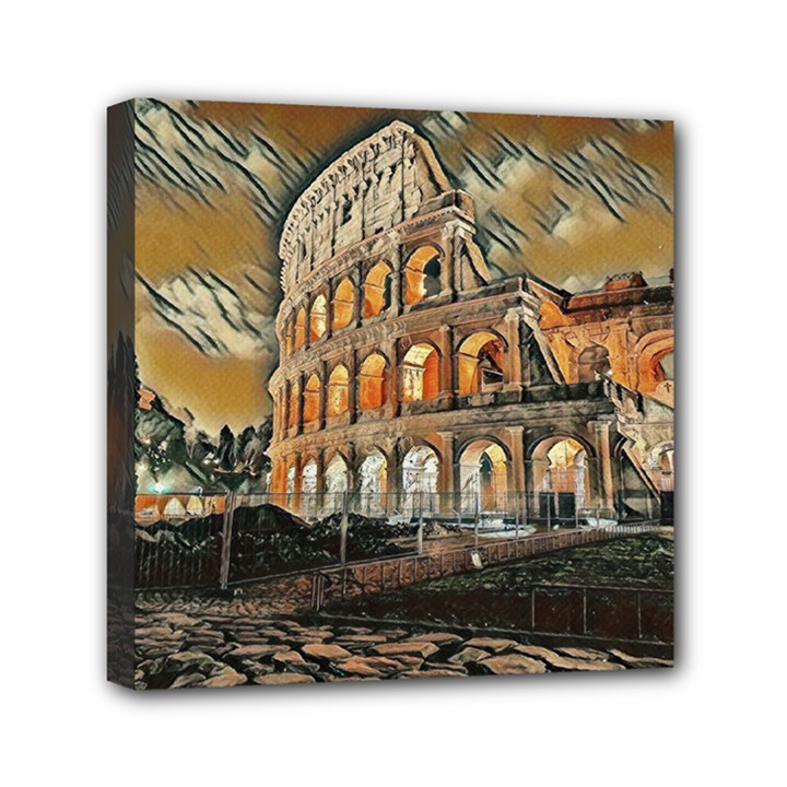 Colosseo Italy Mini Canvas 6  x 6  (Stretched)