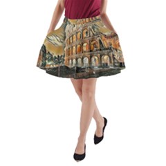 Colosseo Italy A-line Pocket Skirt by ConteMonfrey