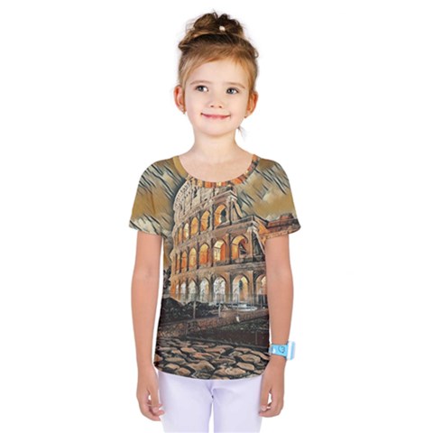 Colosseo Italy Kids  One Piece Tee by ConteMonfrey