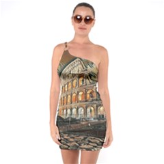 Colosseo Italy One Soulder Bodycon Dress by ConteMonfrey