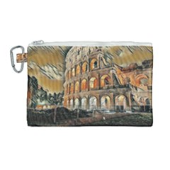 Colosseo Italy Canvas Cosmetic Bag (large) by ConteMonfrey