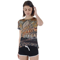 Colosseo Italy Short Sleeve Foldover Tee by ConteMonfrey