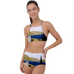 River Small Town Landscape High Waist Tankini Set by ConteMonfrey