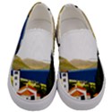 River Small Town Landscape Men s Canvas Slip Ons View1