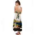 River Small Town Landscape Halter Tie Back Dress  View2