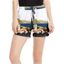 River Small Town Landscape Women s Runner Shorts View1